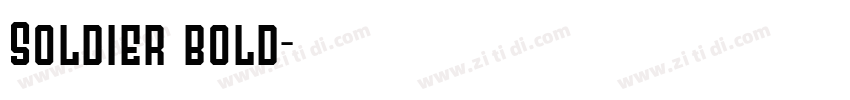 Soldier bold字体转换